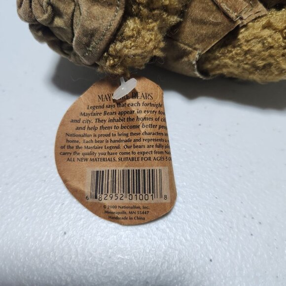 Mayfaire Collection Fisherman Teddy Bear Plush Hat Bucket Fish Stuffed Animal - Picture 4 of 6